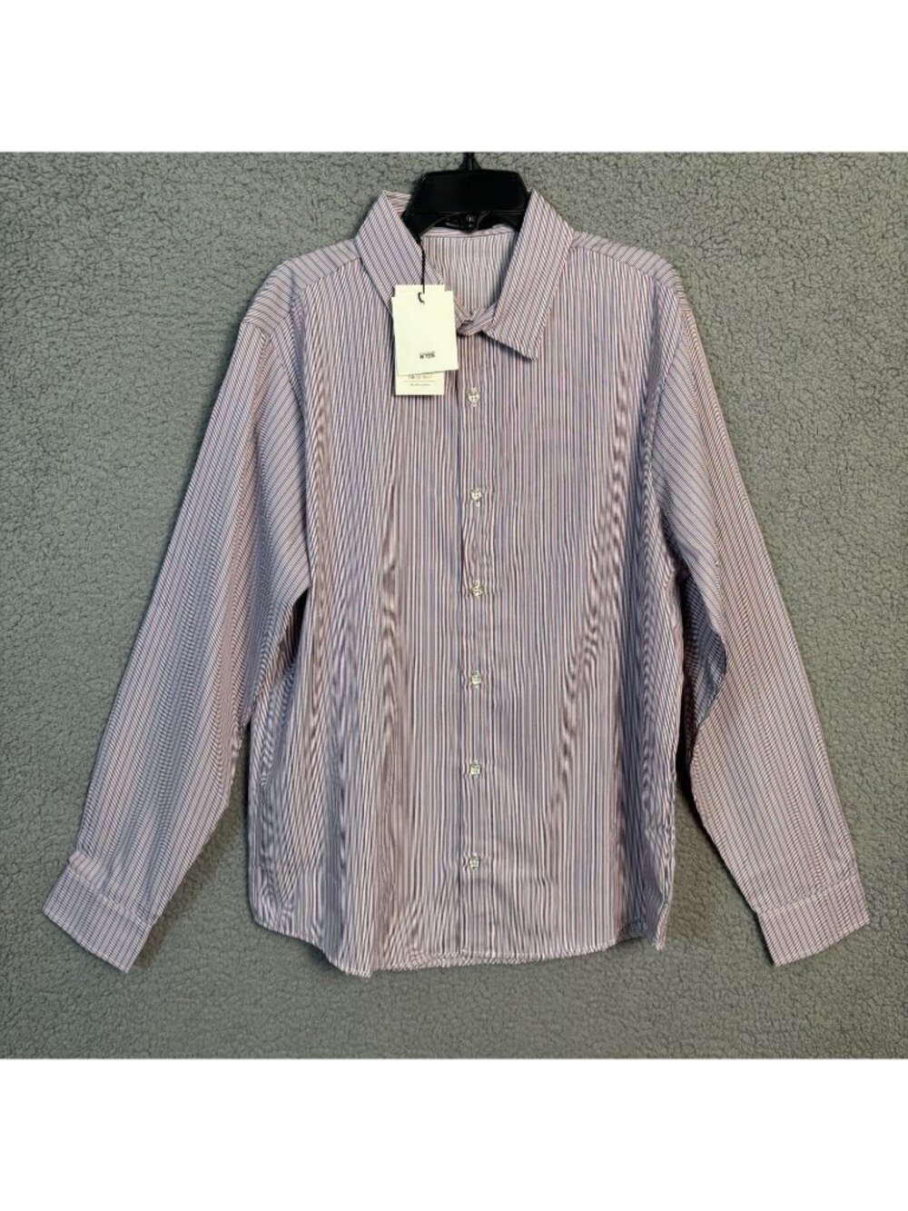 SSLR Mens Striped Button-Up Shirt Long Sleeve Multicolor Size Small New With Tag
